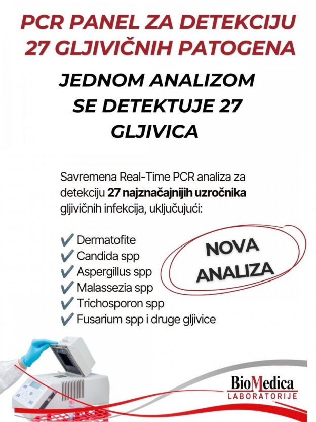 PCR dermatofiti na 27 gljivica