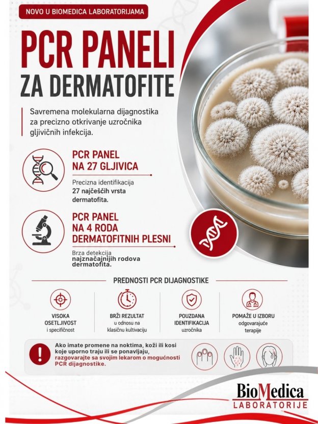 PCR paneli dermatofiti